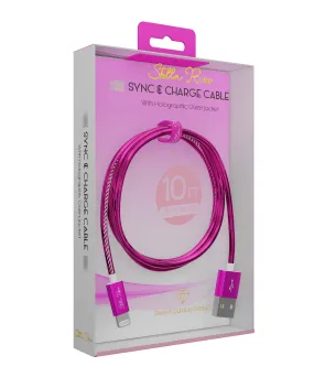 10Ft. Pink Lightning Sync & Charge Cable