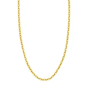 14K Gold Octagon Long Link Fancy Chain