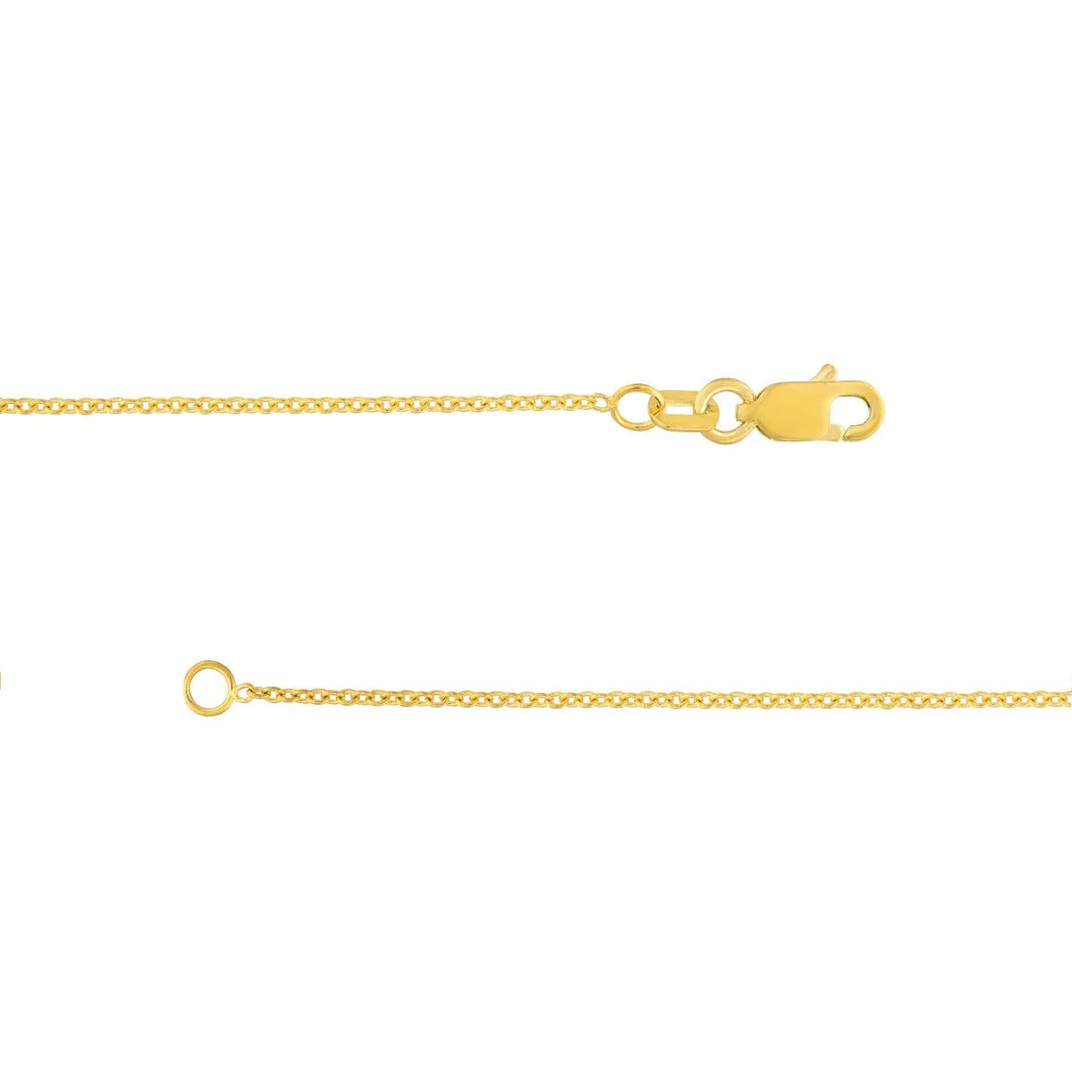 14K Yellow Gold 1.20mm Open Cable Chain