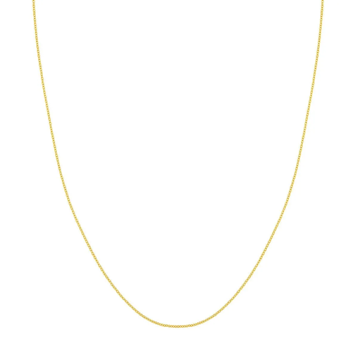 14K Yellow Gold 1.20mm Open Cable Chain