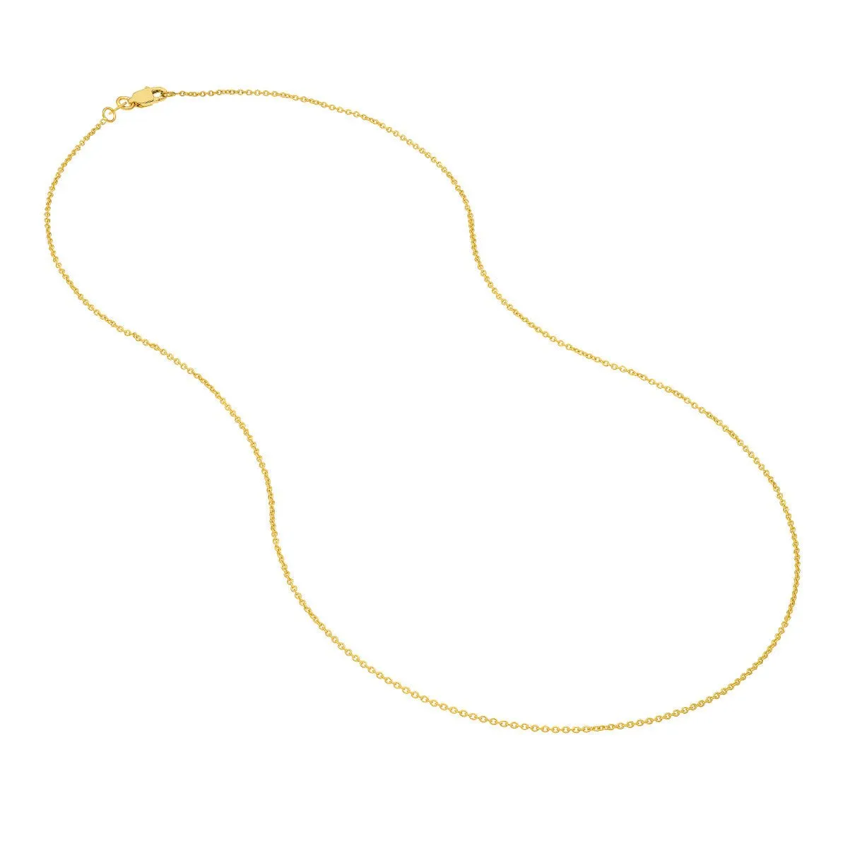 14K Yellow Gold 1.20mm Open Cable Chain