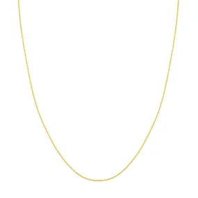 14K Yellow Gold 1.20mm Open Cable Chain