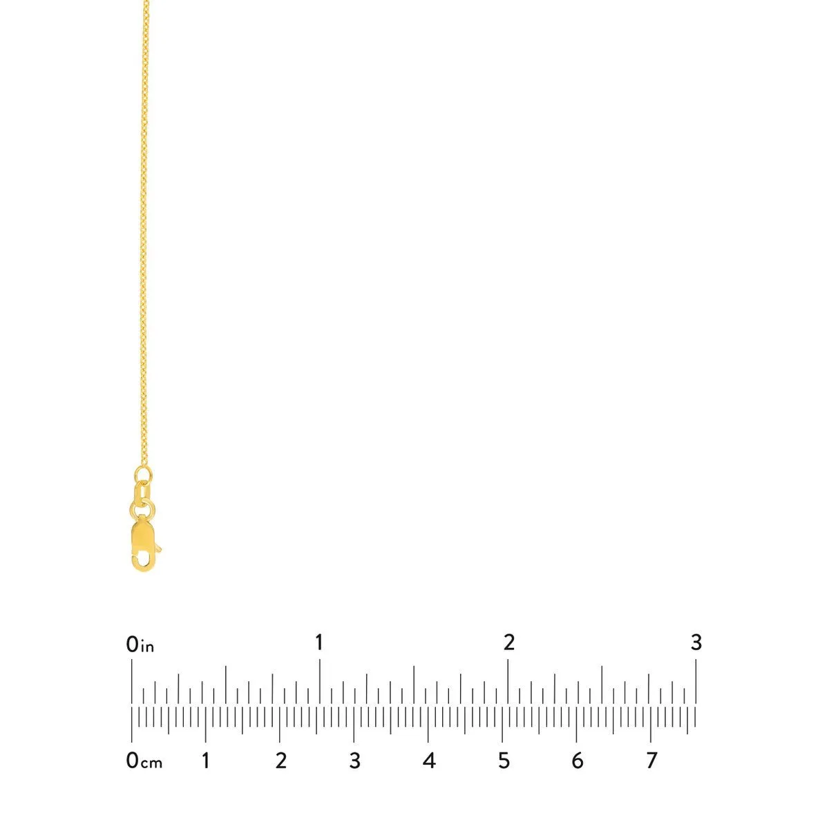 14K Yellow Gold 1.20mm Open Cable Chain