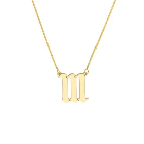 14K Yellow Gold Numerology Angelical No 111 - Intuition