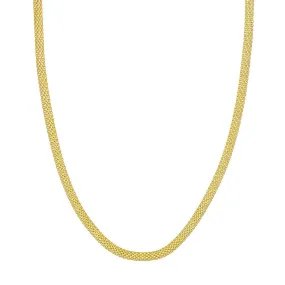 14K Yellow Gold Popcorn Statement Chain