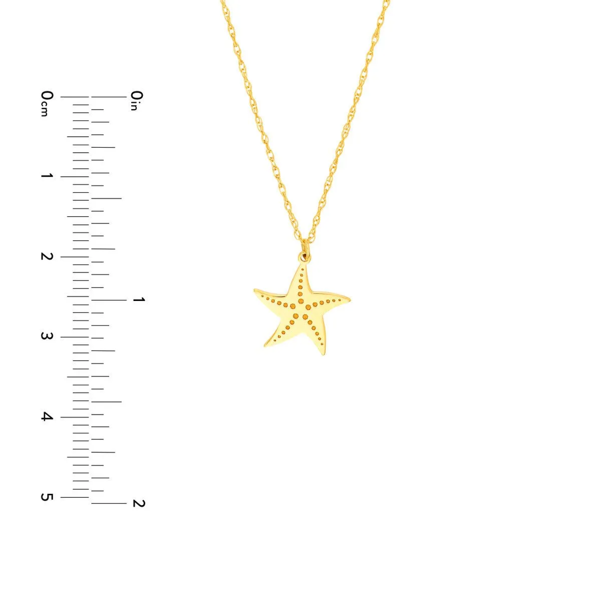 14K Yellow Gold So You Starfish Necklace