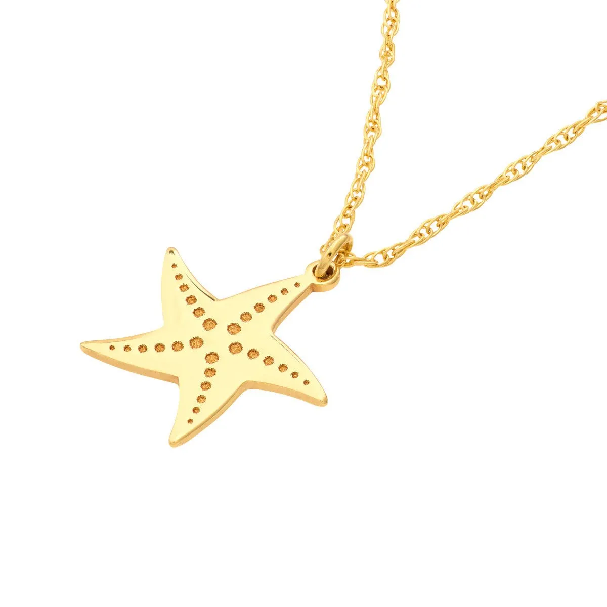 14K Yellow Gold So You Starfish Necklace