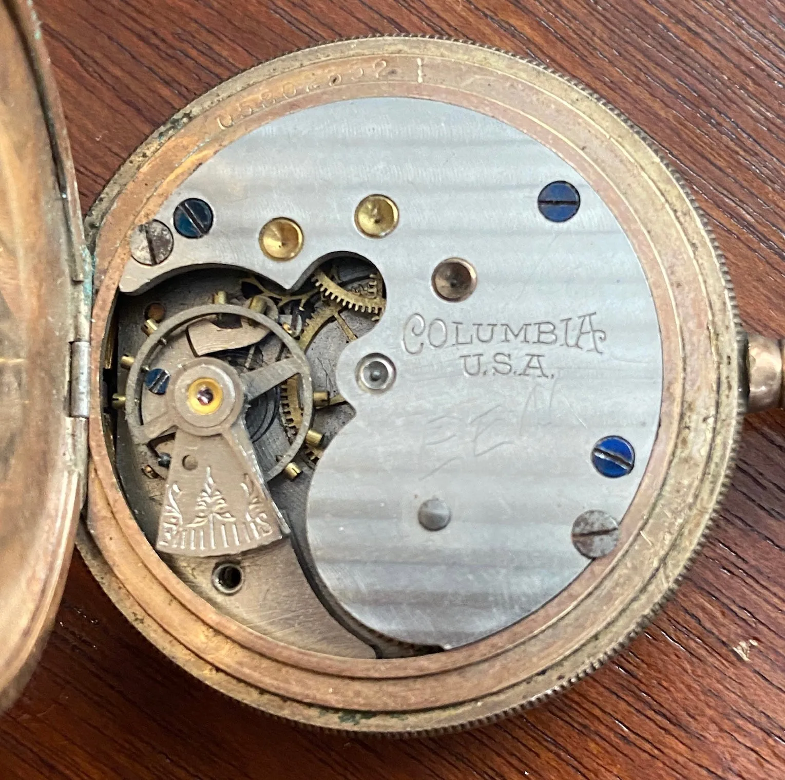 1900's Columbia Waltham 5 Year Gold Filled Pocket Watch 05802552