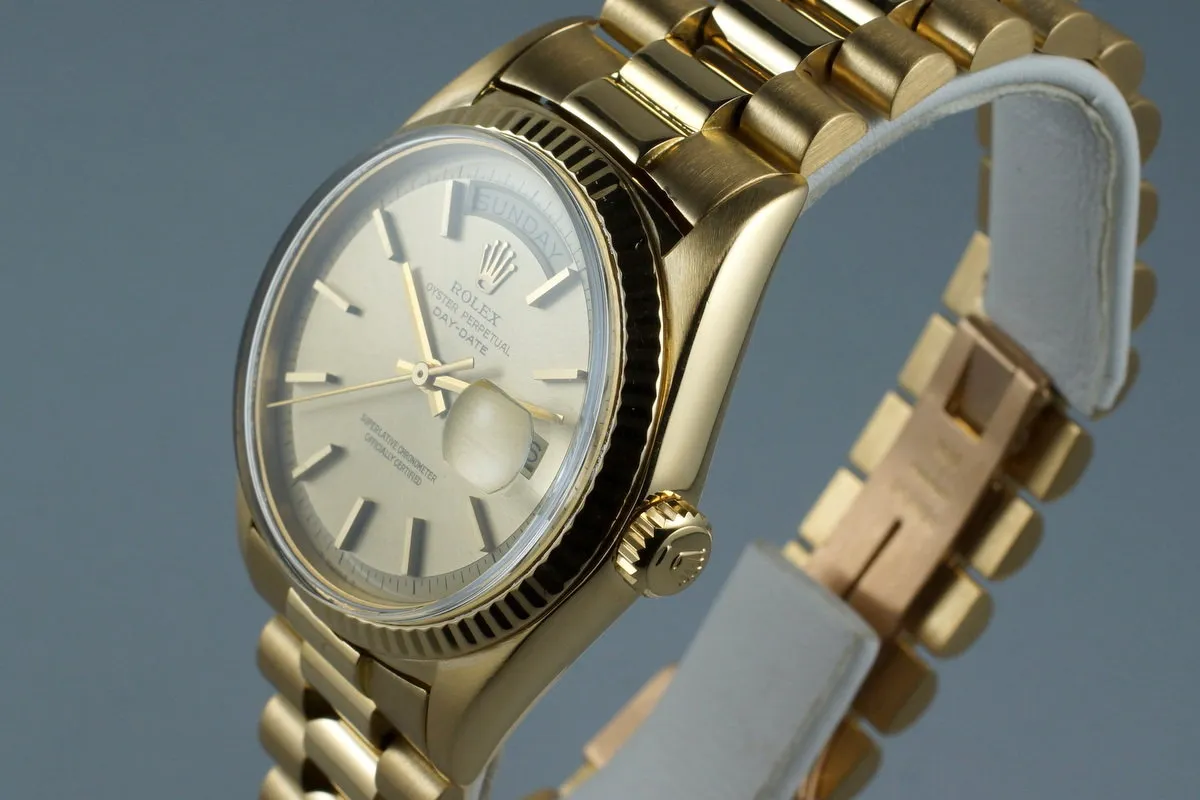 1970 Rolex YG Day-Date 1807 Champagne Dial