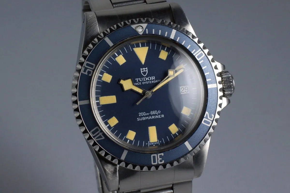 1979 Tudor Blue Submariner 94110 Snowflake