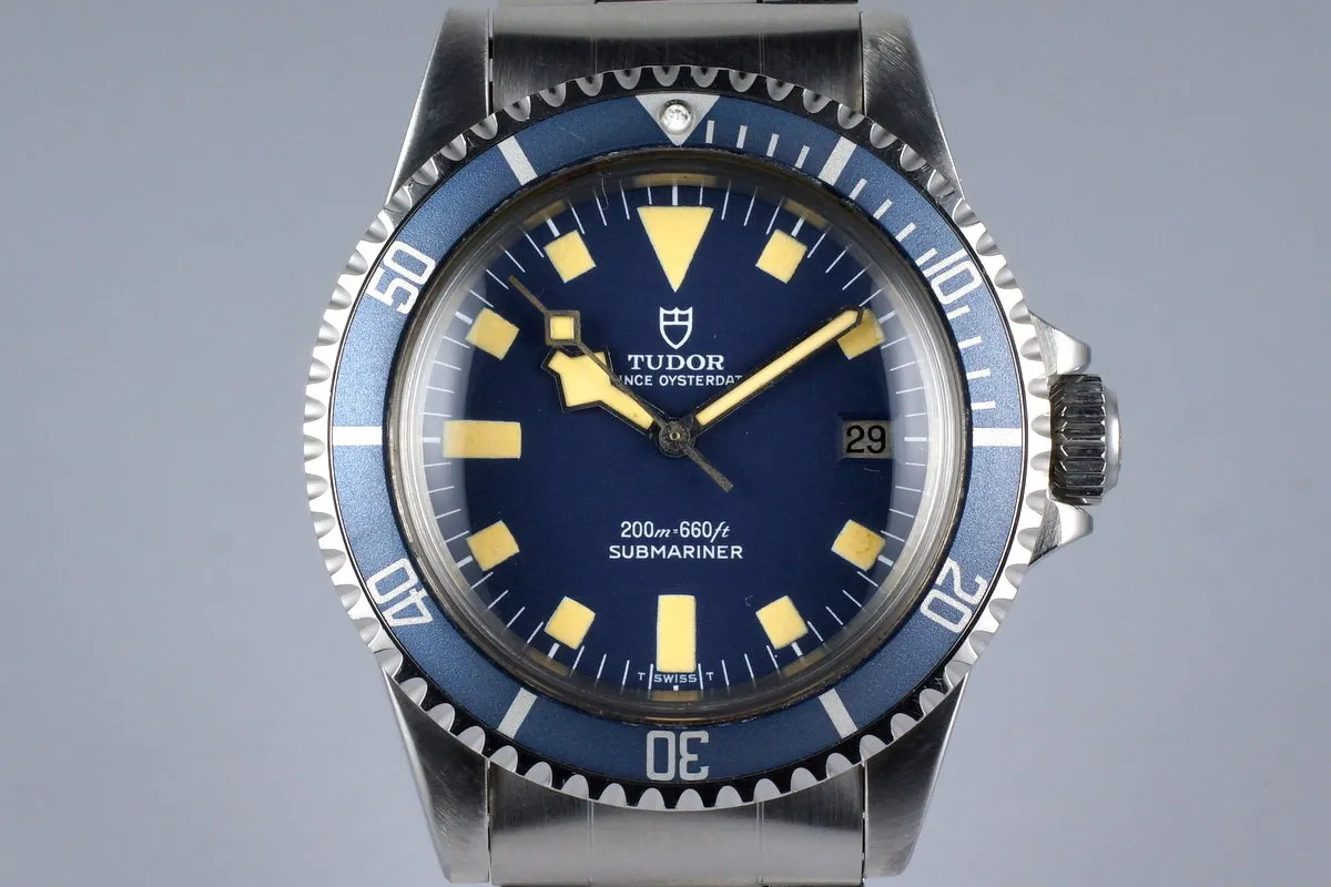 1979 Tudor Blue Submariner 94110 Snowflake