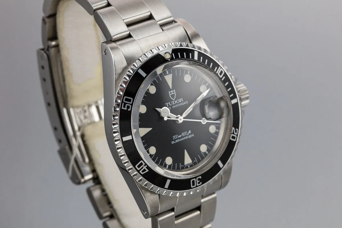 1984 Tudor Oyster Date Submariner 76100 Black Dial with Lollipop hand