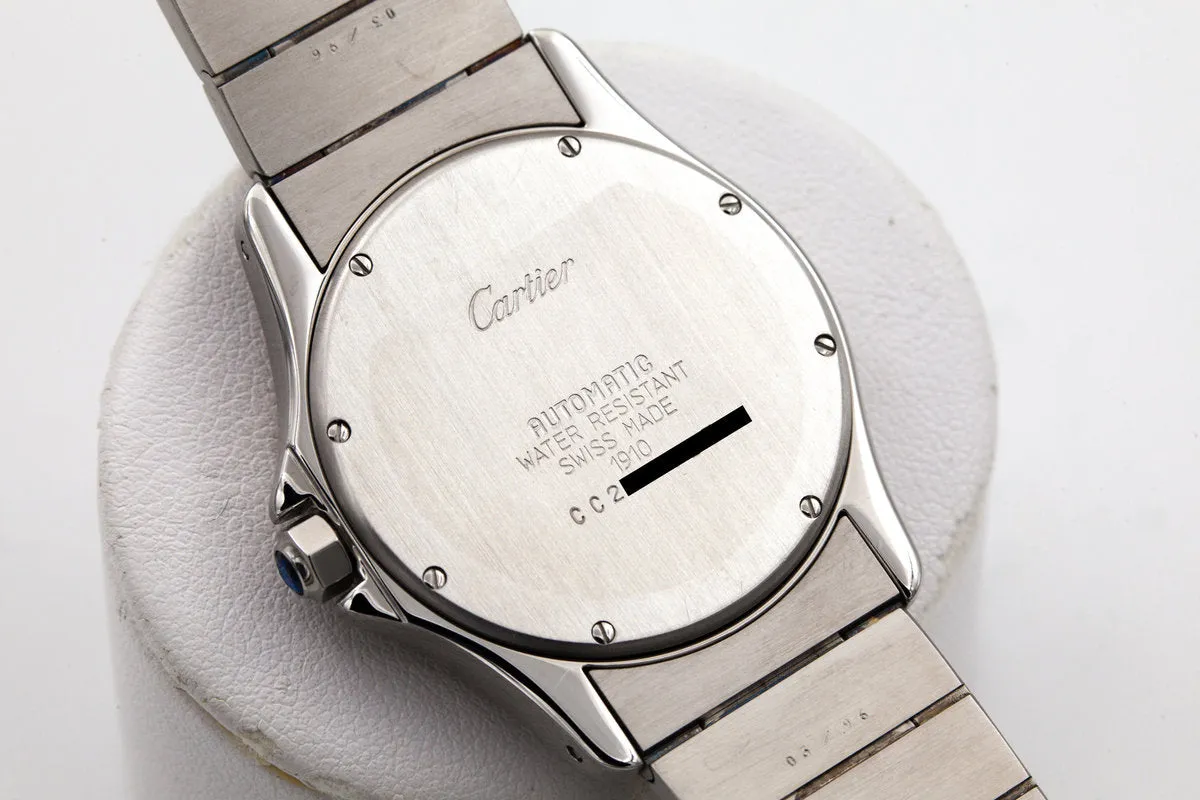 1990's Cartier Santos Ronde Automatic with Box and Papers