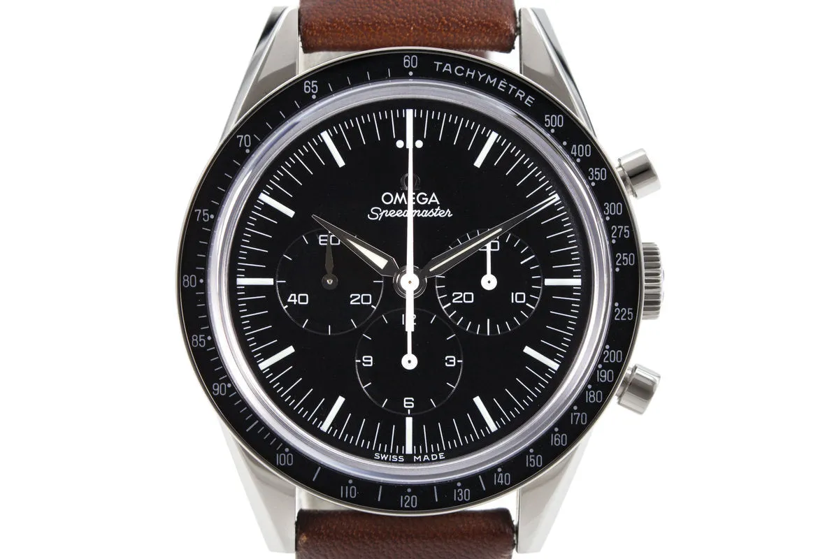 2015 Omega Speedmaster 311.32.40.30.01.001 Ltd 50th Anniversary ‘Straight Lug’ with Box   Papers