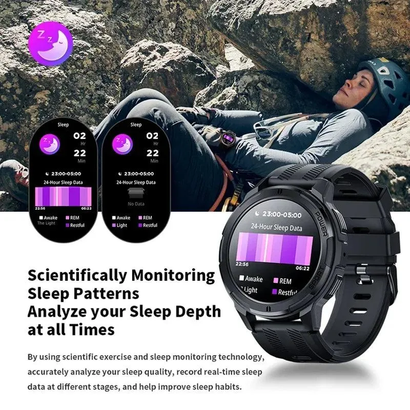 2024 All-Weather AMOLED Smartwatch with Advanced Health Tracking and Bluetooth Sync for iOS and Android