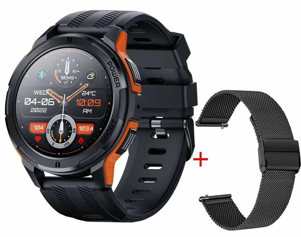 2024 All-Weather AMOLED Smartwatch with Advanced Health Tracking and Bluetooth Sync for iOS and Android