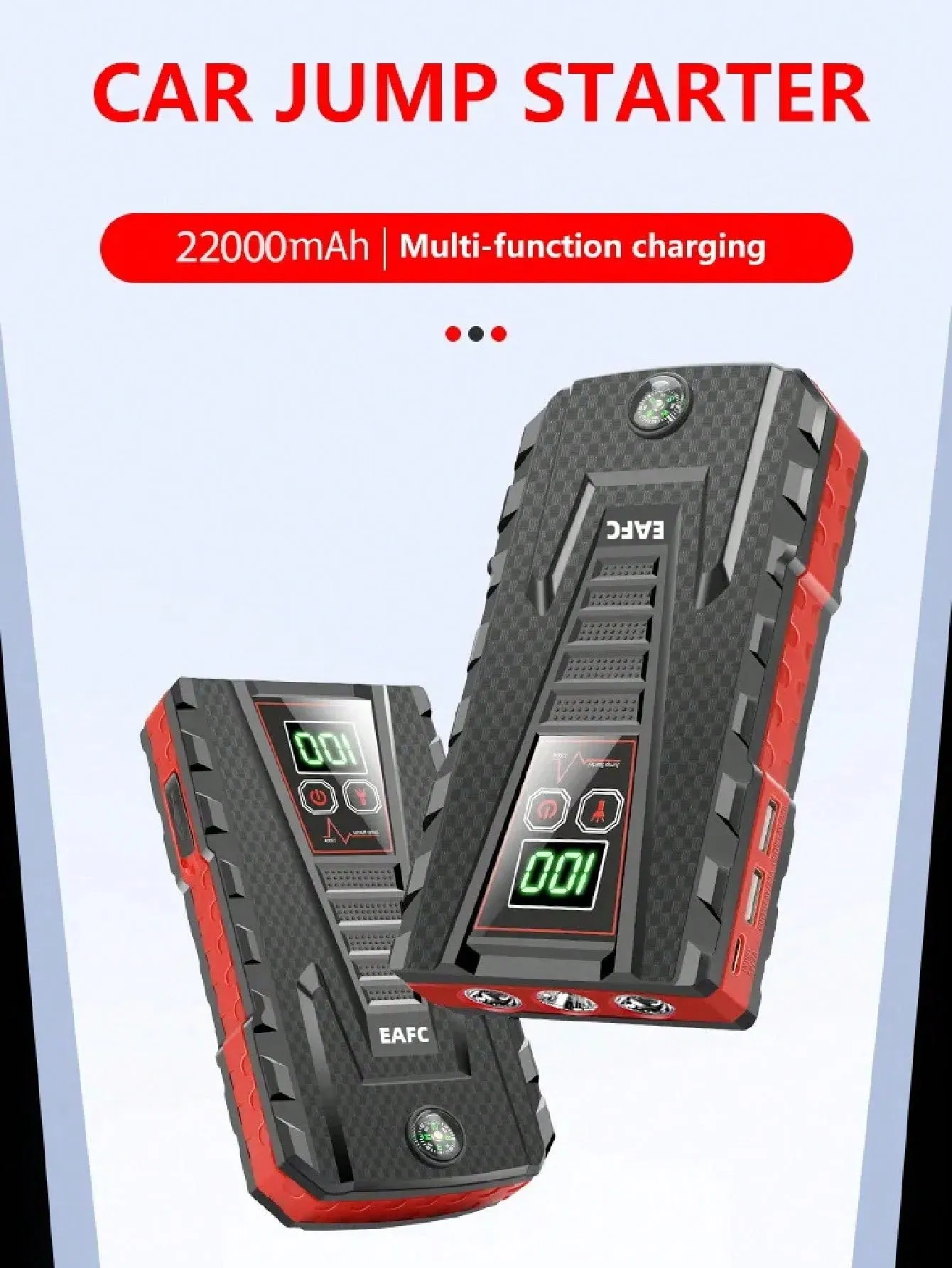 22000mAh Car Jump Starter Power Bank