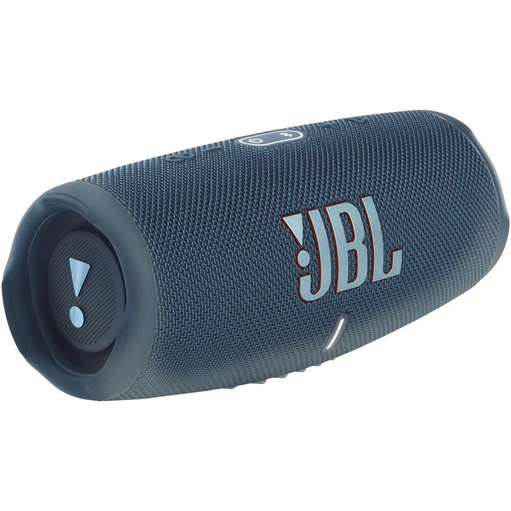 2x JBL Charge 5 Portable Waterproof Bluetooth Speaker with Powerbank Blue