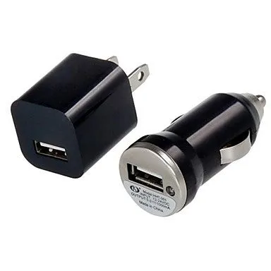 3 in 1 USB Charger Cable Apple 8 Pin US Plug Car Charger with Retail Box for iPhone and Samsung