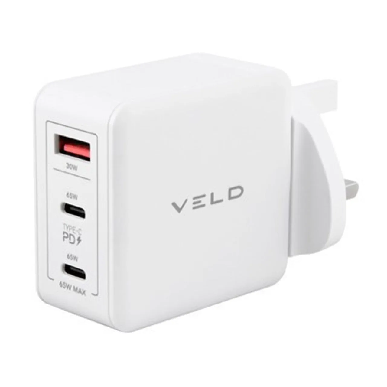 3-Port Gan Wall Charger (65W)