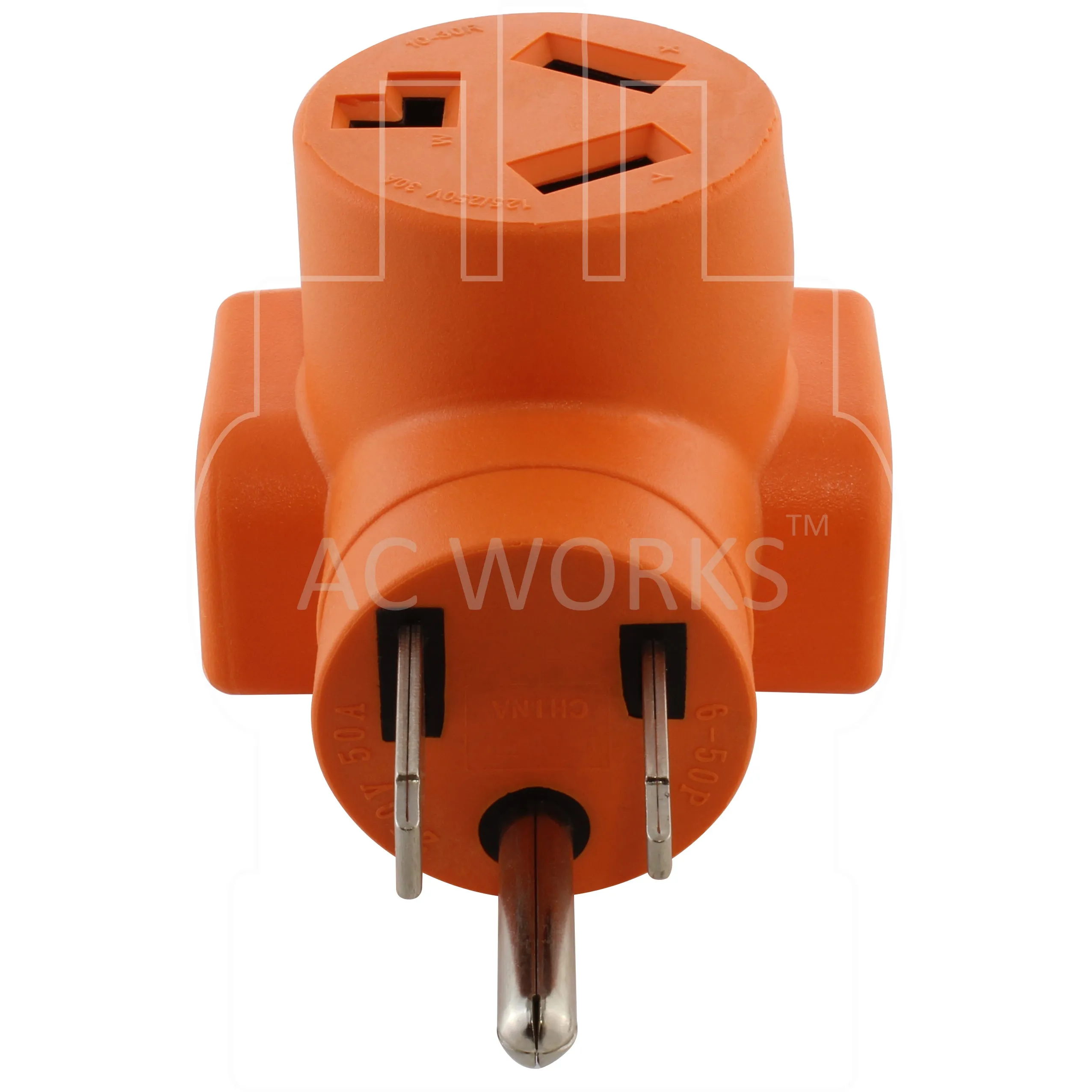 AC WORKS® [AD6501030] Welder 6-50P Plug to 10-30R 3-Prong 30A 3-Prong Dryer Adapter