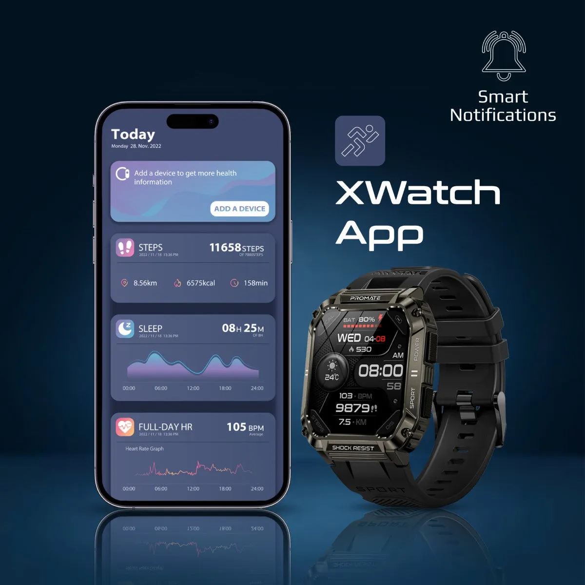 ActivLife™ Smartwatch with Wireless BT Calling