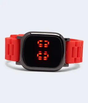 Aeropostale Rectangular Rubber Digital Watch