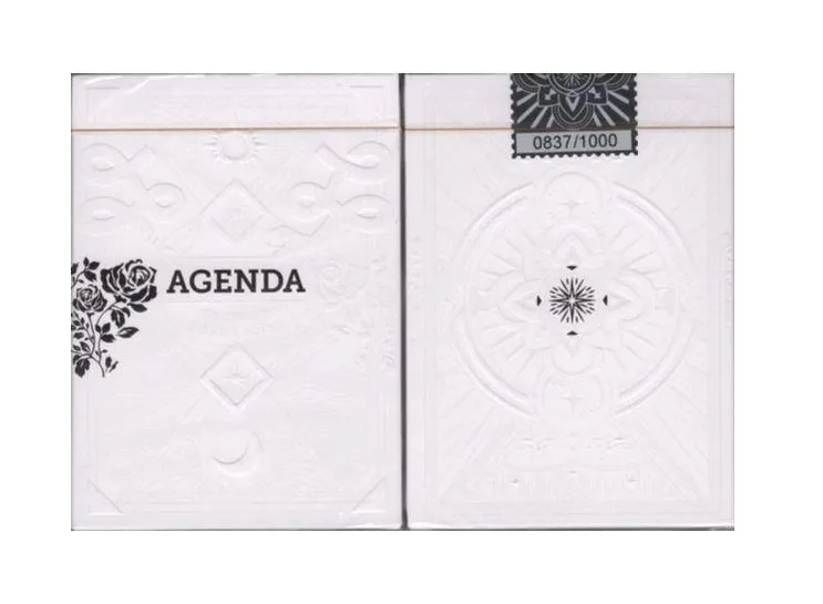 Agenda Playing Cards White Edition