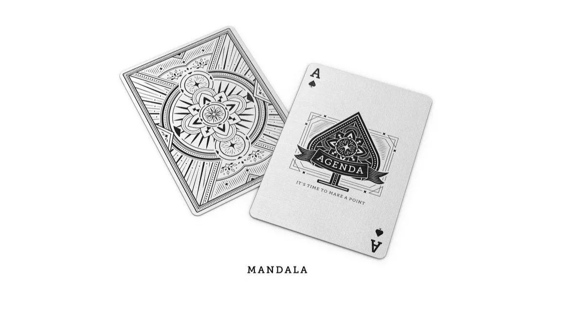 Agenda Playing Cards White Edition