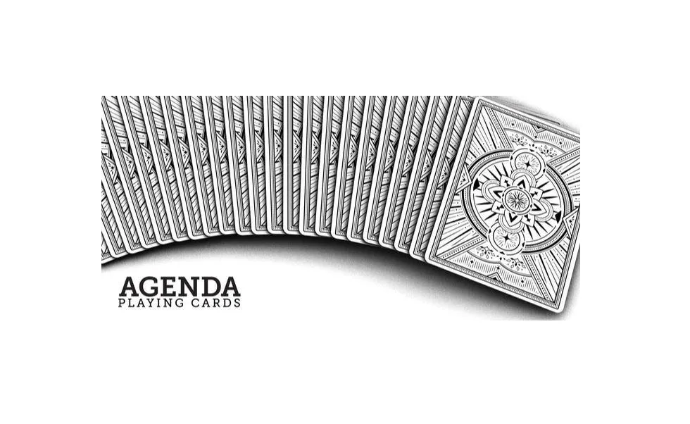 Agenda Playing Cards White Edition