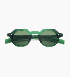 Akila Unisex Green Round Sunglasses