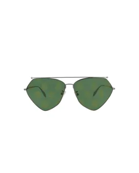 Alexander McQueen Aviator-Frame Metal Sunglasses, Style #  AM0317S-30010841003