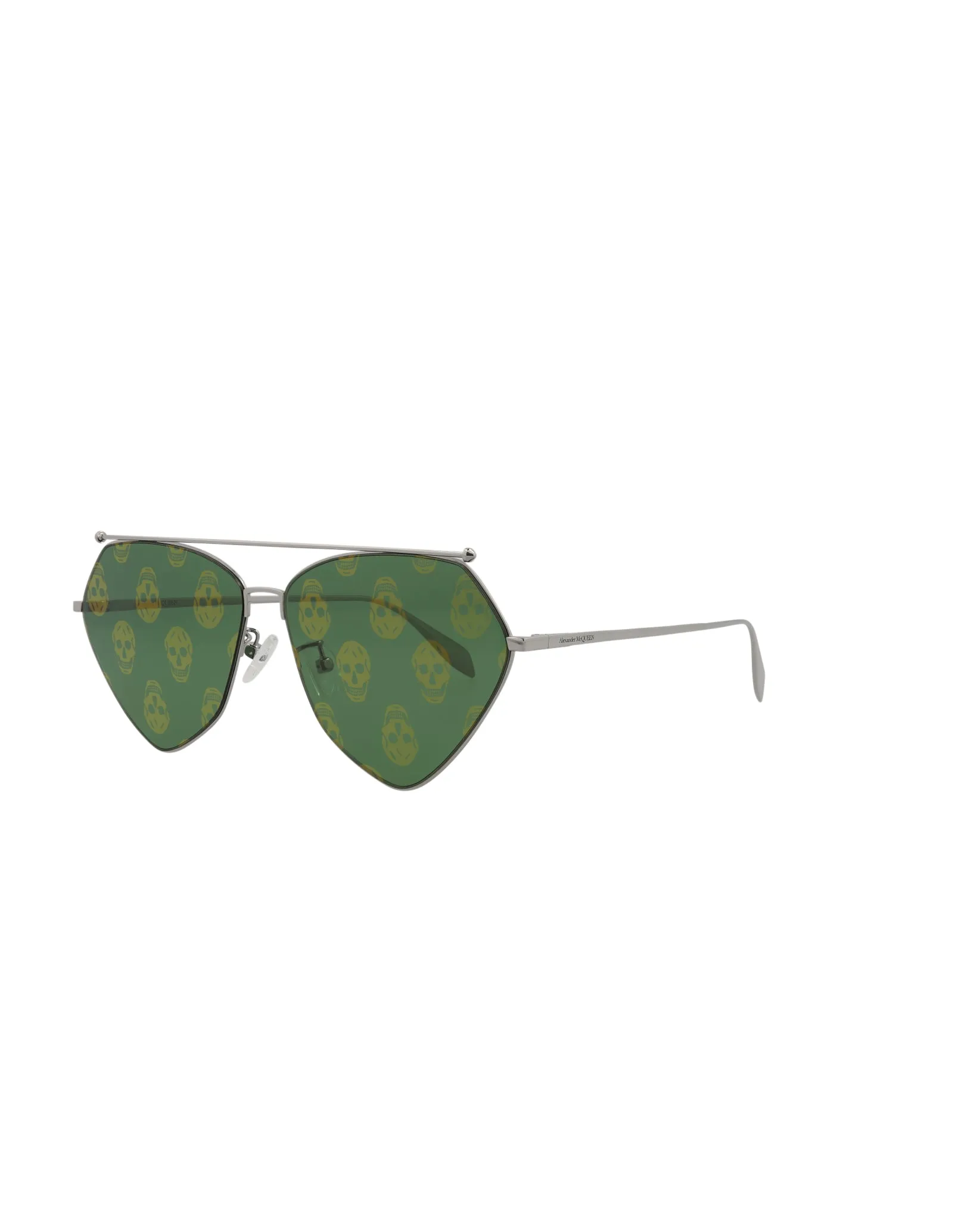 Alexander McQueen Aviator-Frame Metal Sunglasses, Style #  AM0317S-30010841003