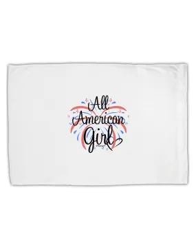 All American Girl - Fireworks and Heart Standard Size Polyester Pillow Case by TooLoud