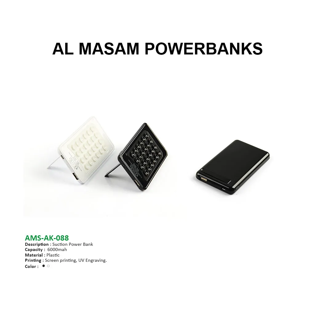 AMS-AK-088 - Suction Power bank with stand (6000 mah)