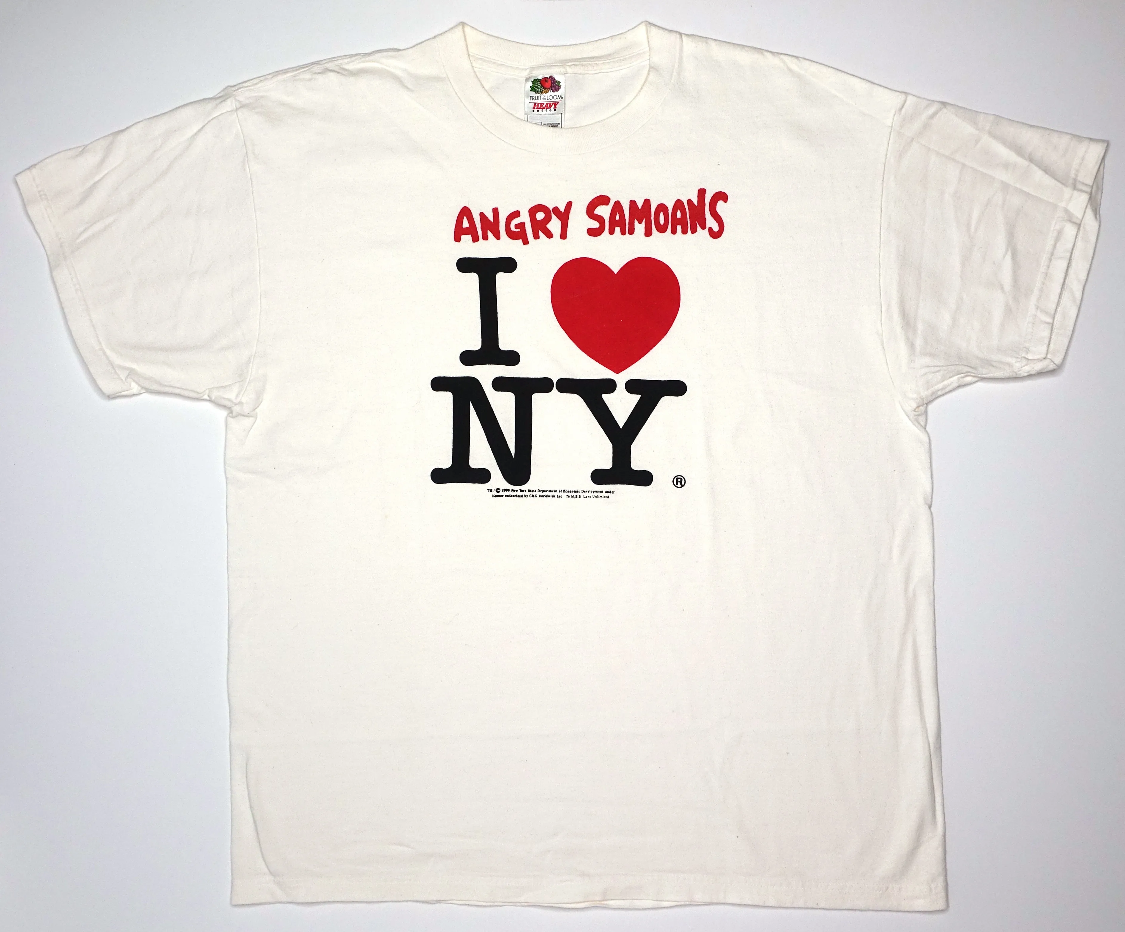 Angry Samoans – I ❤️ New York 90's Tour Shirt Size XL