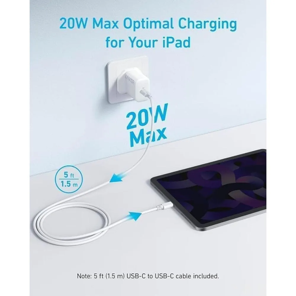 Anker 20W USB-C High Speed Charger With USB-C Cable - B2347