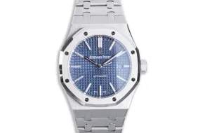 AP 15400ST.00.1220ST.03A Audemars Piguet Royal Oak Blue Dial with Box & Card