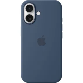 Apple iPhone 16 Silicone Case with MagSafe (Denim)