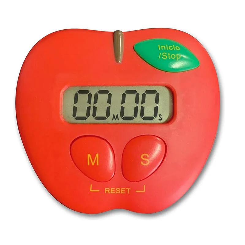 Apple Shaped Digital Timer (Pack of 3)