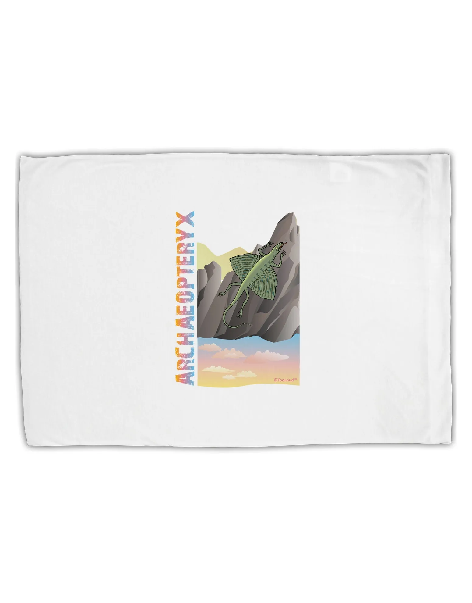 Archaopteryx - With Name Standard Size Polyester Pillow Case by TooLoud