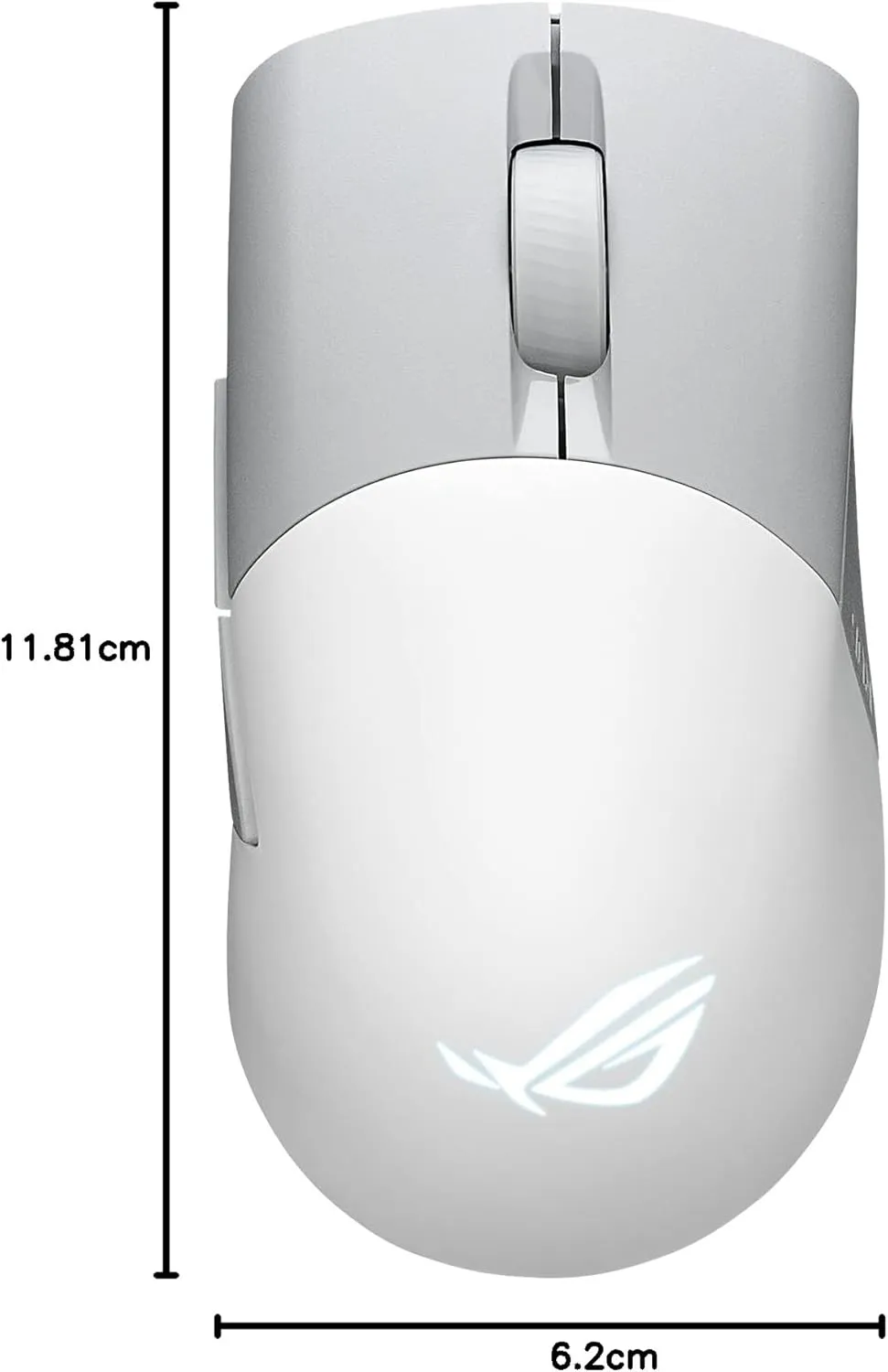 ASUS ROG Keris Wireless AimPoint RGB 36000dpi 三模無線遊戲滑鼠 - White 白色 90MP02V0-BMUA10