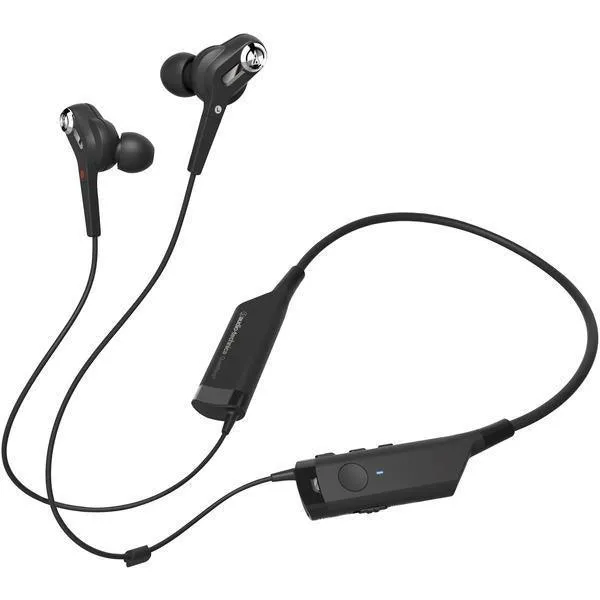 Audio-Technica ATH-ANC40BT QuietPoint ATH-ANC40BT Noise-Canceling In-Ear Bluetooth Headphones with Microphone