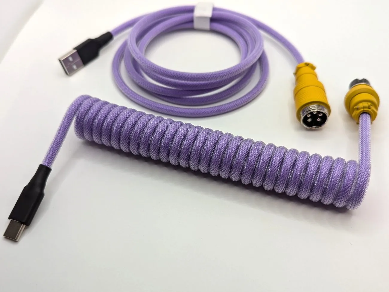 Ausmodshop Coiled Keyboard Cable - Taro