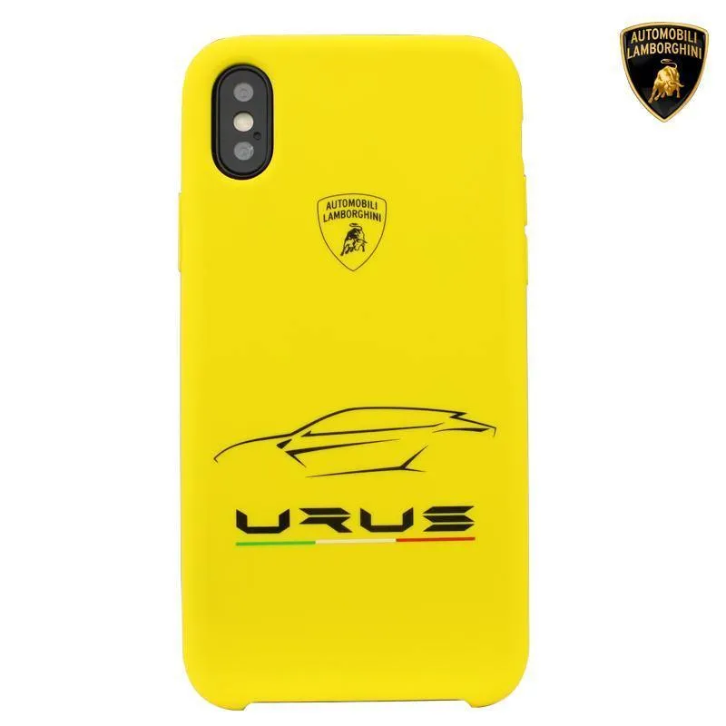 Automobili Lamborghini URUS D5 Silky Soft-touch Silicone Case for Apple iPhone XS/X