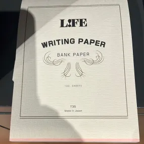 Bank Writing Paper