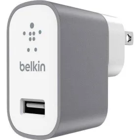 Belkin MIXIT↑Metallic Home Charger - 5 V DC Output Voltage - 2.40 A Output Current F8M731DQGRY