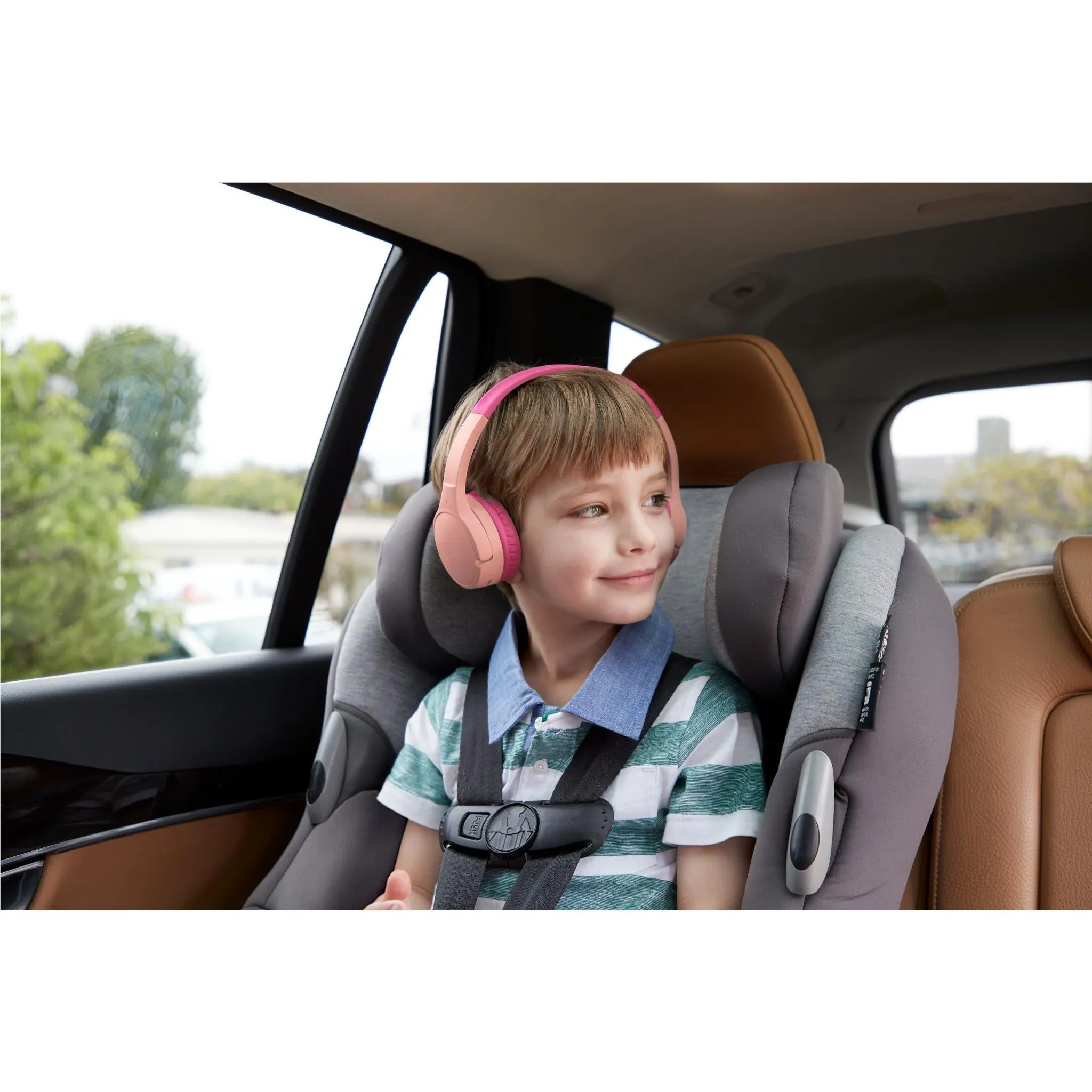 Belkin SoundForm Mini 2 Wireless On-Ear Kids Headphones (Pink)