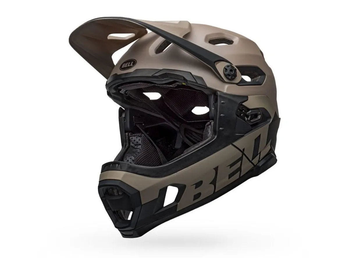 Bell Super DH Spherical Full Face Helmet - Matt Gloss Sand-Black