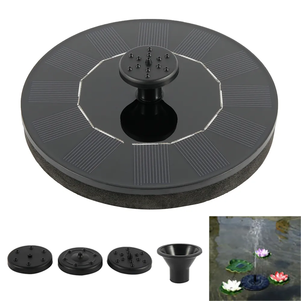 BigM Solar Floating Fountain for Bird Baths Ponds Garden Decorations